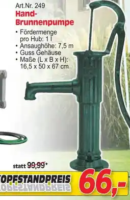 Zgonc Hand-Brunnenpumpe Angebot
