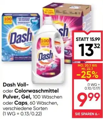 Maximarkt Dash Voll- oder Colorwaschmittel Angebot