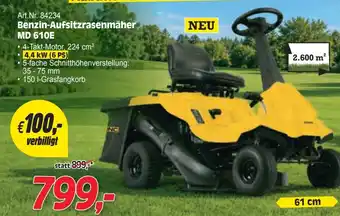 Zgonc Benzin-Aufsitzrasenmäher MD 610E Angebot
