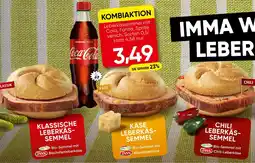 Spar Leberkässemmel mit Cola, Fanta, Sprite Angebot