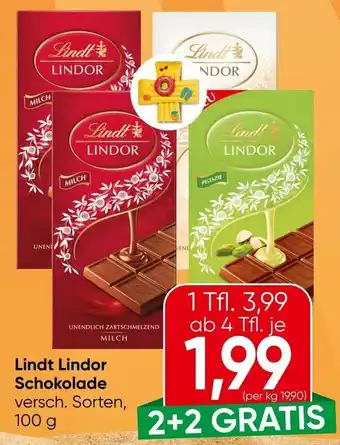 Spar Lindt Lindor Schokolade Angebot