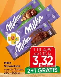 Spar Milka Schokolade Angebot