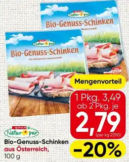 Spar Bio-Genuss-Schinken Natur pur Angebot