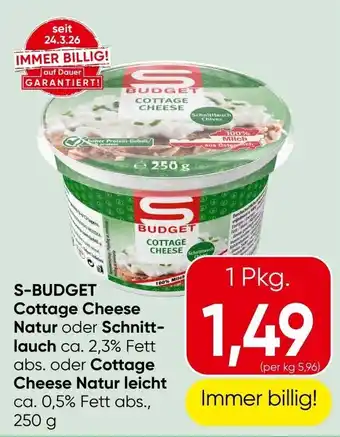 Spar S-Budget Cottage Cheese Angebot