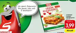 Spar S-Budget Lasagne alla Bolognese Angebot