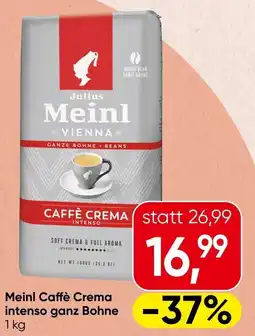 Spar Meinl Caffè Crema intenso ganz Bohnen Angebot