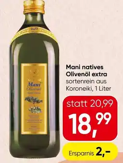 Spar Mani natives Olivenöl extra Angebot
