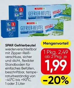 Spar SPAR Gefrierbeutel Angebot