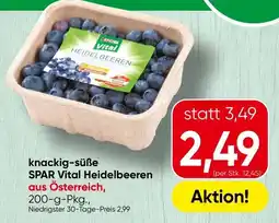 Spar SPAR Vital Heidelbeeren Angebot