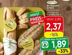 Spar Bio baguette de paris Angebot