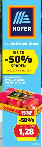 Hofer Äpfel Evelina Angebot