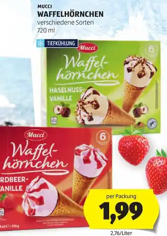 Hofer Mucci Waffelhörnchen Angebot