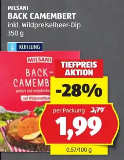 Hofer Milsani Back Camembert Angebot
