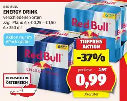 Hofer Red Bull Energy Drink Angebot