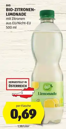 Hofer Bio-Zitronen-Limonade Angebot