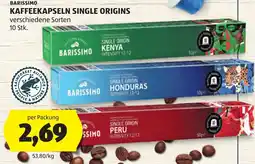 Hofer Barissimo KaffeeKapseln Single Origins Angebot