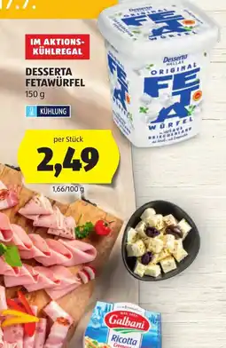 Hofer Desserta Feta Würfel Angebot