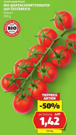 Hofer Bio-Rispencherrytomaten Angebot