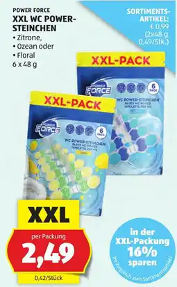 Hofer Power force xxl wc power steinchen Angebot