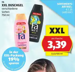 Hofer Fa xxl duschgel Angebot