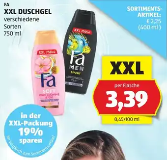 Hofer Fa xxl duschgel Angebot