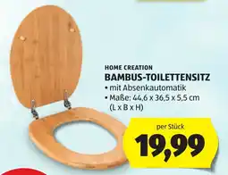 Hofer Home Creation Bambus-Toilettensitz Angebot