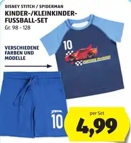 Hofer Disney Stitch / Spiderman Kinder-/Kleinkinder-Fussball-Set Angebot