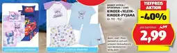 Hofer Disney stitch spiderman cars kinder klein kinder pyjama Angebot