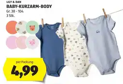 Hofer Lily & Dan Baby-Kurzarm-Body Angebot