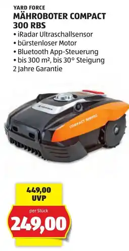 Hofer Yard Force Mähroboter Compact 300 RBS Angebot