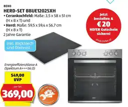 Hofer Beko Herd-Set BBUE12025XH Angebot