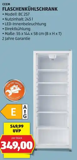 Hofer CEEM Flaschenkühlschrank Angebot