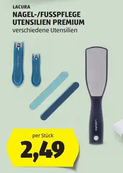 Hofer Lacura Nagel-/Fußpflege Utensilien Premium Angebot