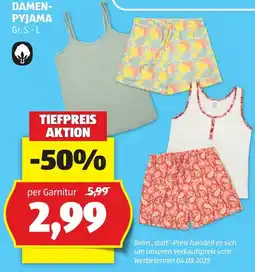 Hofer Damen-Pyjama Angebot