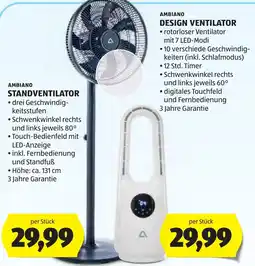 Hofer Ambiano standventilator Angebot