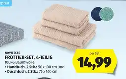 Hofer Novitesse Frottier-Set, 4-teilig Angebot