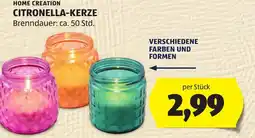 Hofer Home Creation Citronella-Kerze Angebot