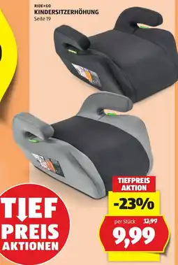 Hofer Ride+Go Kindersitz erhöhung Angebot
