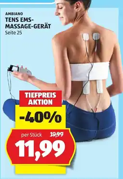 Hofer Ambiano TENS EMS-Massage-Gerät Angebot