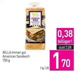 Sutterlüty Billa immer gut American Sandwich Angebot
