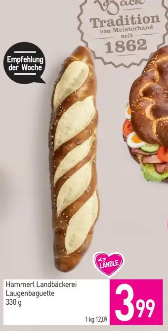 Sutterlüty Hammerl Landbäckerei Laugenbaguette Angebot