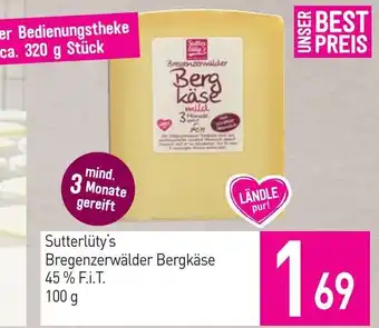 Sutterlüty Sutterlüty's Bregenzerwälder Bergkäse Angebot