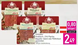 Sutterlüty Hofstädter Knoblauch-, Chili-Paprika, Baguette- Salami oder Pfefferblock Angebot