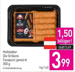 Sutterlüty Hofstädter Die Grillerei Cevapcici gewürzt Angebot