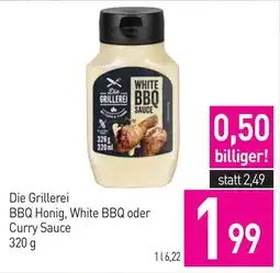 Sutterlüty Die Grillerei BBQ Honig, White BBQ oder Curry Sauce Angebot