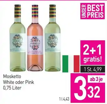 Sutterlüty Mosketto White oder Pink Angebot
