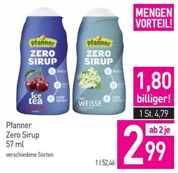 Sutterlüty Pfanner Zero Sirup Angebot
