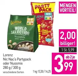 Sutterlüty Lorenz Nic Nac's Partypack oder Nussmix Angebot