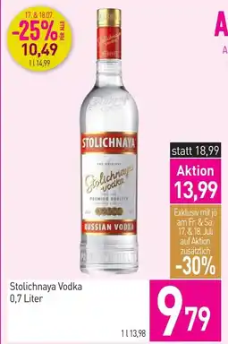 Sutterlüty Stolichnaya Vodka Angebot