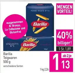 Sutterlüty Barilla Teigwaren Angebot